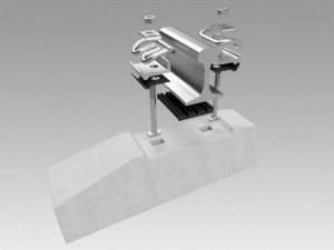 rail fastening gbr-65 3D Модель