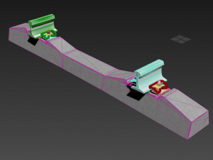 rail fastening gbr-65 3D Модель