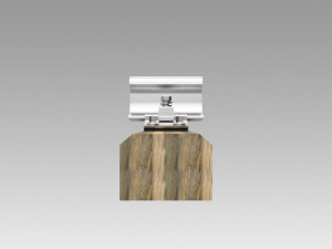 rail fastening of kb-65 with a wooden bar 3D Model