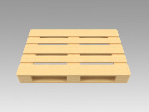 euro pallet Model 3D