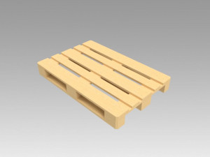 euro pallet Model 3D