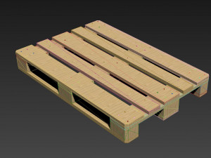 euro pallet Model 3D