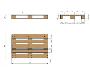 euro pallet Model 3D