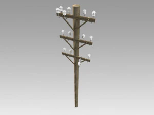 elektrische paal 3D Model