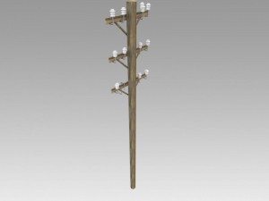 electric pole Modelo 3D