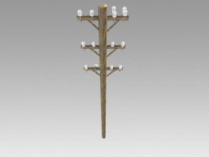electric pole Modelo 3D