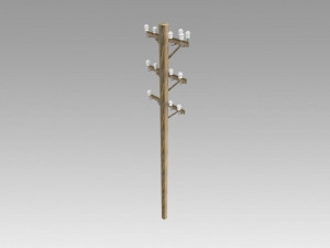 electric pole Modelo 3D