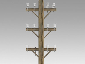 electric pole Modelo 3D
