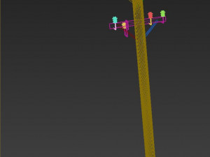 electric pole Modelo 3D