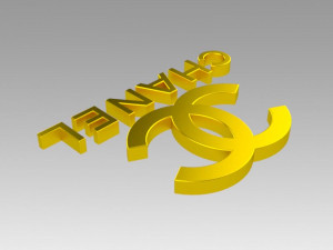 chanel logo Model 3D