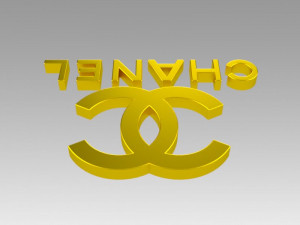 chanel logo Model 3D