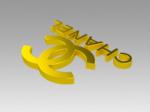 chanel logo Model 3D