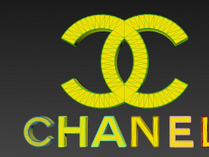 chanel logo Model 3D