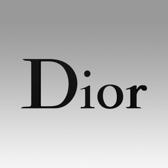 dior old logo 3D 모델 .c4d .max .obj .3ds .fbx .stl .blend 