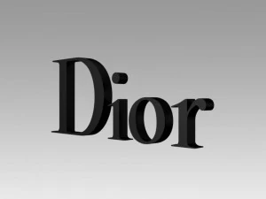 디올의 옛 로고 3D 모델