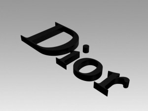 dior old logo 3D 모델