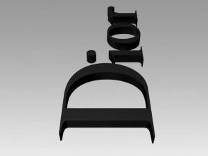 디올의 옛 로고 3D 모델
