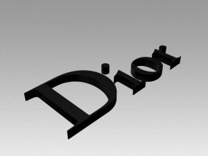 dior old logo 3D 모델