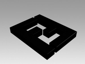 fendi logo Model 3D