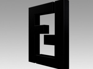 fendi logo Model 3D