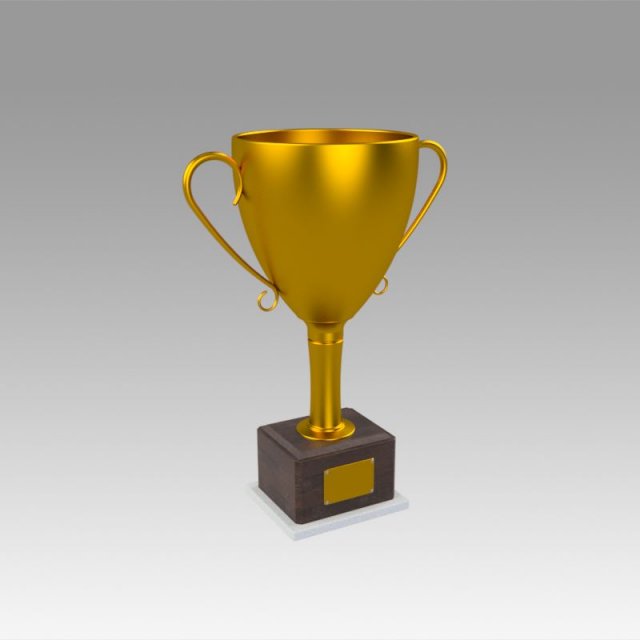 golden trophy 3D 모델 .c4d .max .obj .3ds .fbx .stl .blend