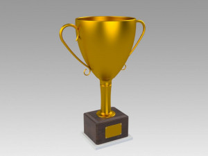 golden trophy 3D Model