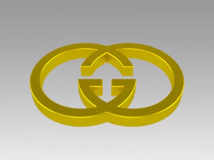 gucci logo 3D Model