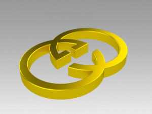 gucci logo Modelo 3D