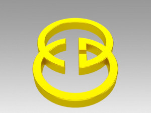 gucci logo Modelo 3D