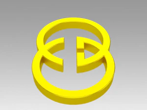 gucci logo 3D Model