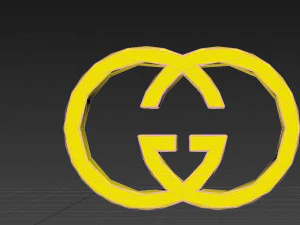 gucci logo 3D Model