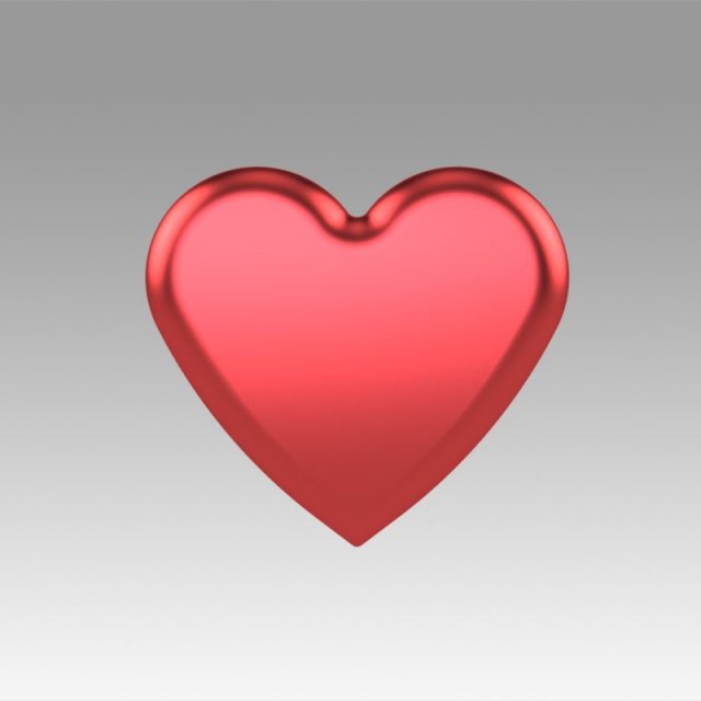 heart love 3D Model .c4d .max .obj .3ds .fbx .stl .blend 