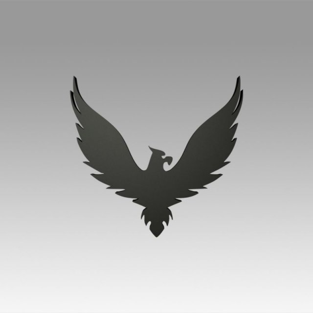 heraldry eagle 3D Model .c4d .max .obj .3ds .fbx .stl .blend 