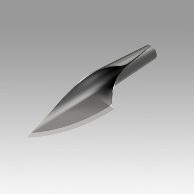 knife sheet metal Modelo 3D .c4d .max .obj .3ds .fbx .stl .blend 