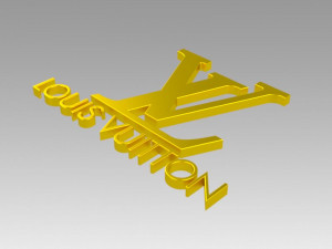 louis viutton logo 3D 模型