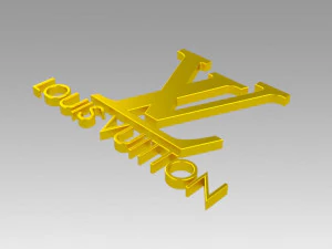 louis viutton logo 3D Model