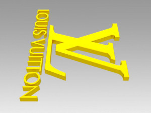 louis viutton logo 3D 模型