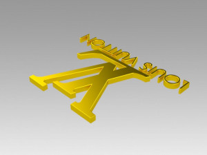 louis viutton logo 3D 模型