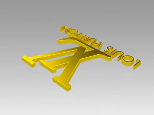 louis viutton logo 3D Model