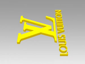 louis viutton logo 3D Model