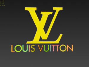 louis viutton logo 3D Model