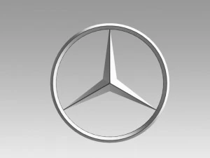 logo mercedes Modello 3D