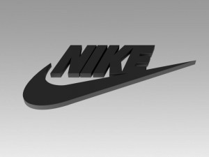 nike logo 3D-Modell