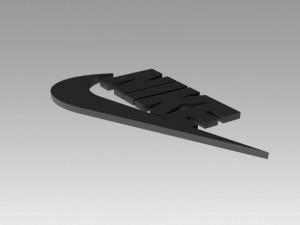 nike logo 3D-Modell