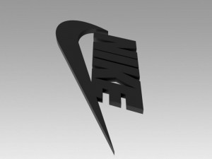 nike logo 3D-Modell