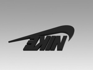 nike logo 3D-Modell