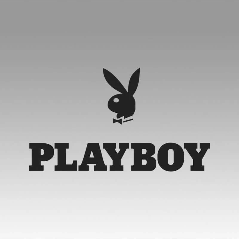 playboy logo 3D Model .c4d .max .obj .3ds .fbx .stl .blend 