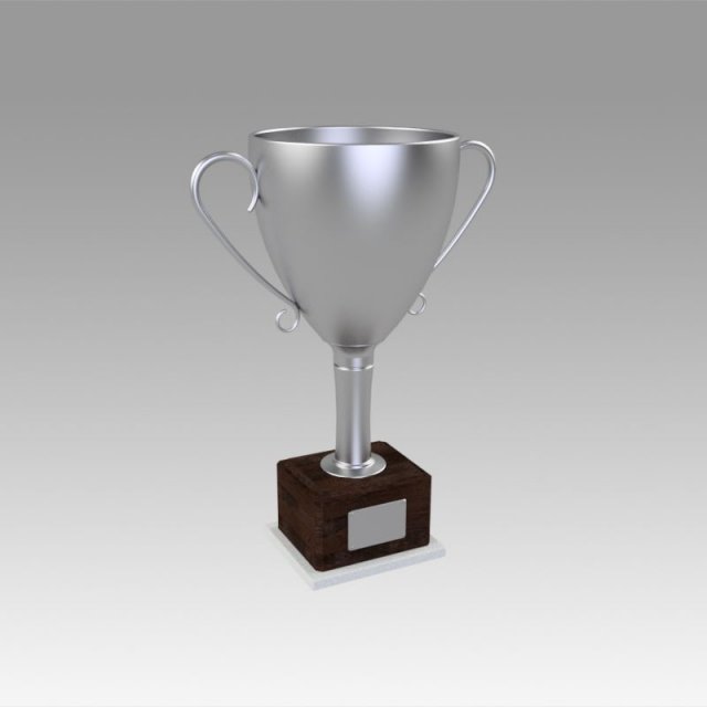 silver trophy 3Dモデル .c4d .max .obj .3ds .fbx .stl .blend 
