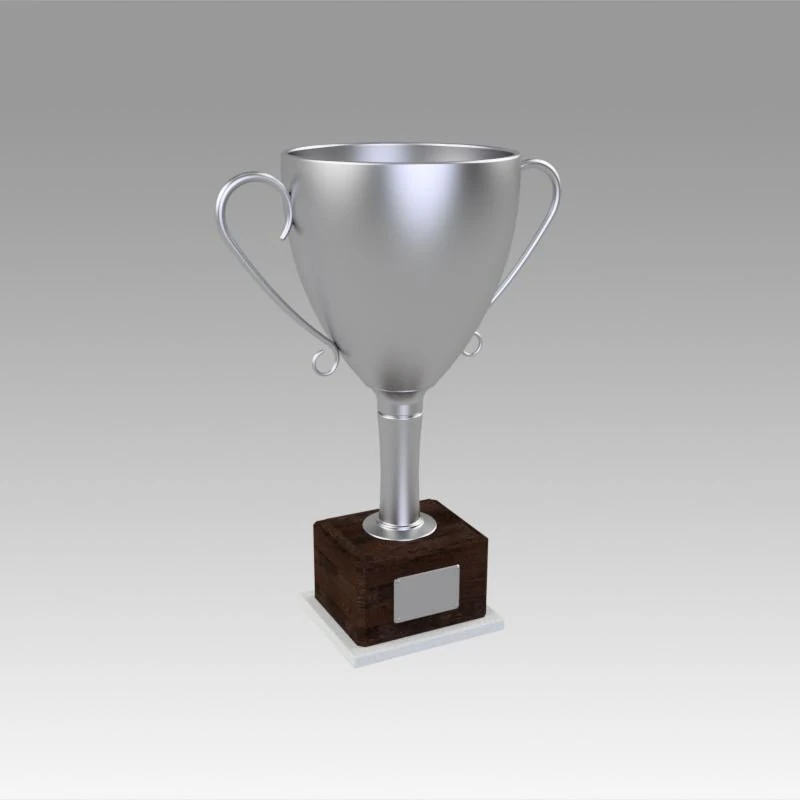 silver trophy 3D Model .c4d .max .obj .3ds .fbx .stl .blend