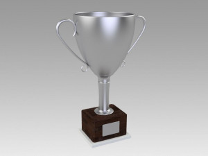 silver trophy 3D Model